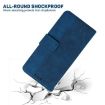 Tecno Camon 40 Pro 4G Blue Geometric Embossed Leather Phone Case - 7