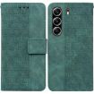 Tecno Camon 40 Pro 4G Green Geometric Embossed Leather Phone Case - 1