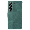 Tecno Camon 40 Pro 4G Green Geometric Embossed Leather Phone Case - 4