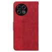 Tecno Spark 30 Pro Red Geometric Embossed Leather Phone Case - 4