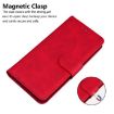 Infinix Hot 50 Pro 4G Red Leather Flip Case - Skin Feel Pure Color - 6