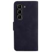 Infinix Hot 50 Pro 4G Black Leather Flip Phone Case - Skin Feel - 3