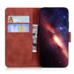 Infinix Hot 50 Pro+ 4G Brown Leather Flip Case - Skin Feel Pure Color - 4