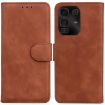 Infinix Note 50 Pro+ Brown Leather Flip Case - Skin Feel Pure Color - 1