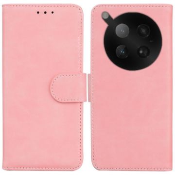 Infinix Zero 40 4G/5G Pink Leather Flip Case - Skin Feel Pure Color - 1