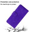 Tecno Camon 40 Purple Leather Flip Case - Skin Feel Pure Color Cover - 7
