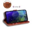 Tecno Camon 40 Pro 4G Brown Leather Flip Case - Skin Feel Pure Color - 5
