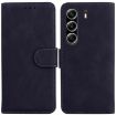 Tecno Camon 40 Pro 4G Black Leather Flip Phone Case - Skin Feel - 1