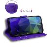 Tecno Spark 30 4G Purple Leather Flip Phone Case - Skin Feel - 5