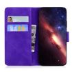 Tecno Spark 30 Pro Purple Leather Flip Case - Skin Feel Pure Color - 4