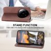 Xiaomi 14 Ultra Brown Magnetic Leather Phone Case - Calf Texture - 5