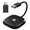 Carbon Fiber USB/USB-C Wired to Wireless Carplay Adapter for Android - 1