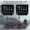 Carbon Fiber USB/USB-C Wired to Wireless Carplay Adapter for Android - 5