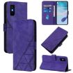 Infinix GT 30 Pro Purple 3D Embossed Flip Leather Crossbody Case - 1