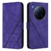 Tecno Camon 40 Premier Purple 3D Embossed Flip Leather Phone Case - 2