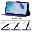 Tecno Camon 40 Premier Purple 3D Embossed Flip Leather Phone Case - 5