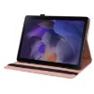 Samsung Galaxy Tab 9+ Rose Gold Butterfly Flower Leather Case - 4