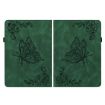 Samsung Galaxy Tab S5e T720/T725 Green Butterfly Flower Leather Case - 2