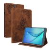 Samsung Galaxy Tab A 9.7 T550 T555 Butterfly Flower Leather Case Brown - 1