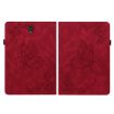 Samsung Galaxy Tab S4 10.5 SM-T830 Red Butterfly Flower Leather Case - 3