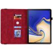 Samsung Galaxy Tab S4 10.5 SM-T830 Red Butterfly Flower Leather Case - 6