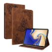 Samsung Galaxy Tab S4 10.5 SM-T830 Brown Butterfly Flower Leather Case - 1