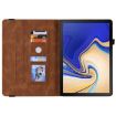Samsung Galaxy Tab S4 10.5 SM-T830 Brown Butterfly Flower Leather Case - 6