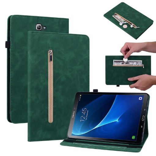 Samsung Galaxy Tab A 10.1 2016 T580/T585 Green Leather Case - 1