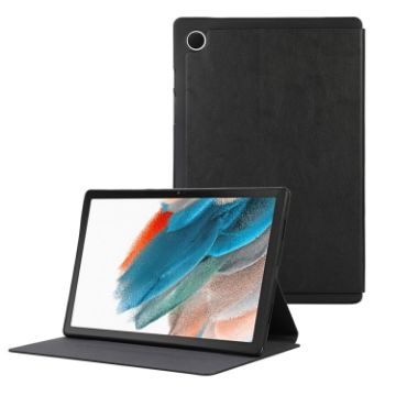 Samsung Galaxy Tab A8 Black TPU Flip Leather Case - Protective Cover - 1