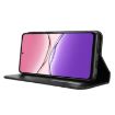 OPPO A5x 4G/5G Global Magnetic Buckle Leather Case - Black Retro Texture - 5