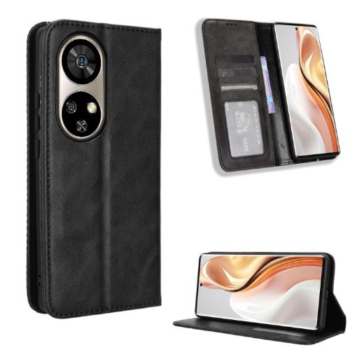 Ulefone Note 17 Pro Black Leather Phone Case with Magnetic Buckle - 1
