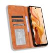 Ulefone Note 18 Ultra Leather Phone Case, Magnetic Buckle, Brown Retro - 4
