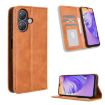 Ulefone Note 21 Leather Phone Case - Magnetic Buckle, Retro Texture, Brown - 1