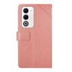 OPPO A5 5G Pink Y-Pattern Flip Leather Phone Case - Global Version - 3
