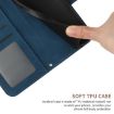 OPPO A5 5G Sun Flower Embossed Flip Leather Case with Lanyard Blue - 7