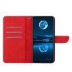 OPPO A5x 4G/5G Global Red Embossed Leather Phone Case - 3