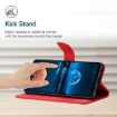 OPPO A5x 4G/5G Global Red Embossed Leather Phone Case - 4