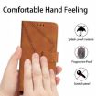 OPPO A5x 4G/5G Global Brown Embossed Leather Phone Case - 6