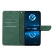 OPPO A5 5G Green Embossed Leather Phone Case - Global Stitching - 3