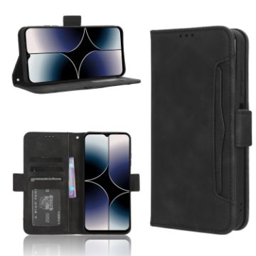 Ulefone Note 16 Pro Black Leather Phone Case with Card Slots - 1
