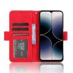 Ulefone Note 16 Pro Red Leather Phone Case with Card Slots - 5