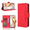 Ulefone Note 17 Pro Red Leather Phone Case with Card Slots - 1