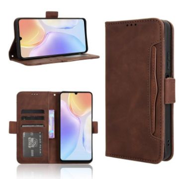 Ulefone Note 20 Pro Brown Leather Case with Card Slots - 1