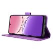 OPPO A5x 4G/5G Global Leather Phone Case - Diamond Texture, Purple - 5