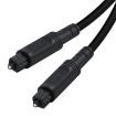 10m EMK OD4.0mm Square to Square Digital Audio Optical Cable (Black) - 1
