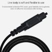 15m EMK OD4.0mm Square to Square Digital Audio Optical Cable (Black) - 7