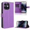 Ulefone Note 16 Pro Purple Leather Phone Case - Diamond Texture - 1