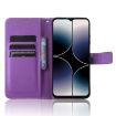 Ulefone Note 16 Pro Purple Leather Phone Case - Diamond Texture - 4