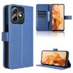 Ulefone Note 18 Ultra Blue Leather Phone Case - Diamond Texture - 1