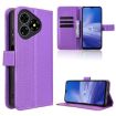 Ulefone Note 19 Purple Diamond Texture Leather Phone Case - 1
